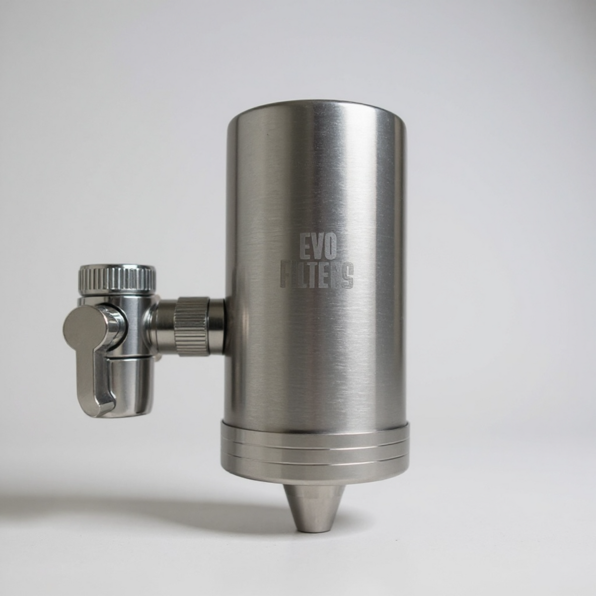 Evo Faucet Water Filter - 99% Contaminant Removal - Stainless Steel Kitchen Tap Filter